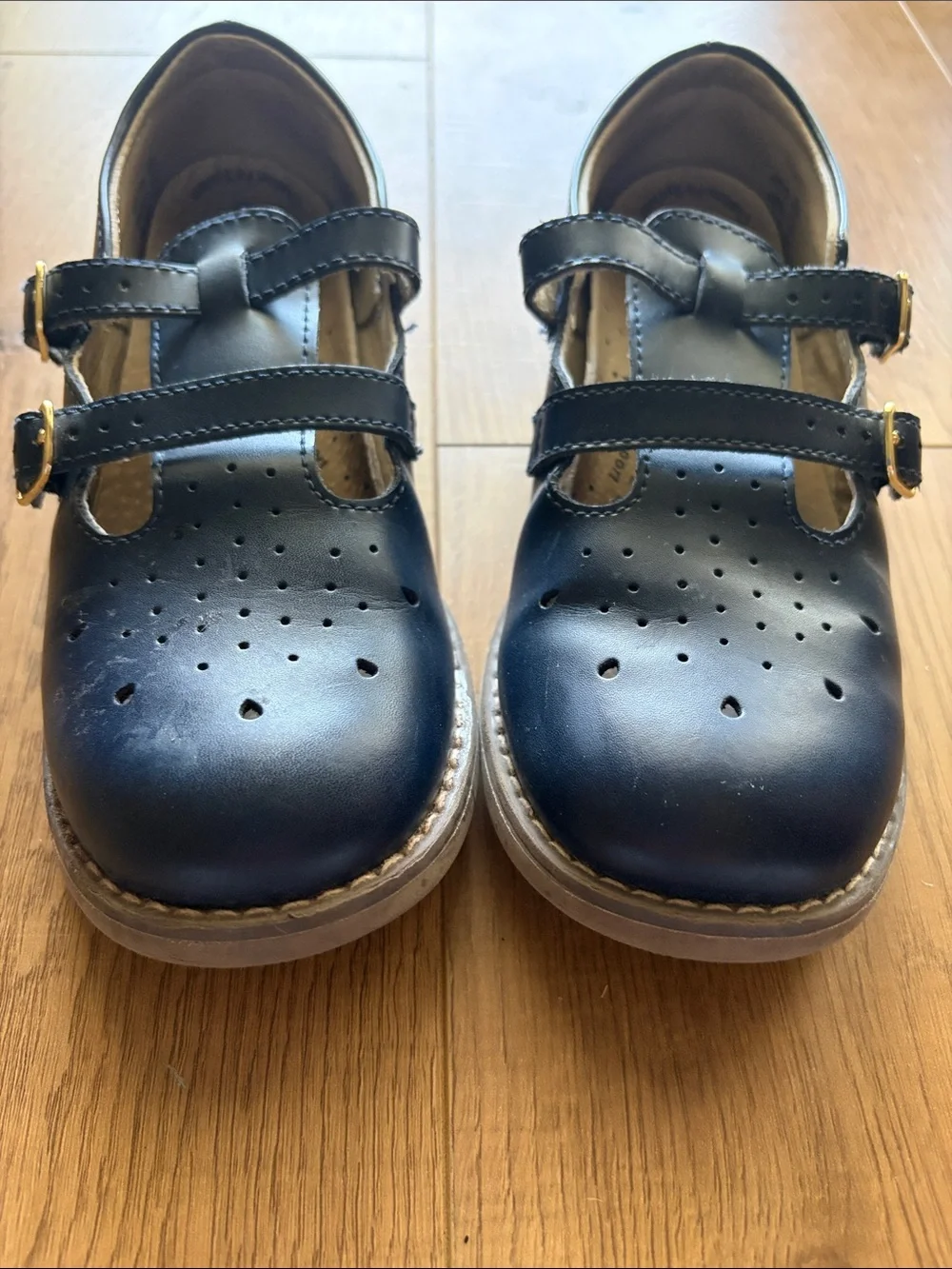 FootMates Navy Double-Strap Mary Jane Shoes for Kids